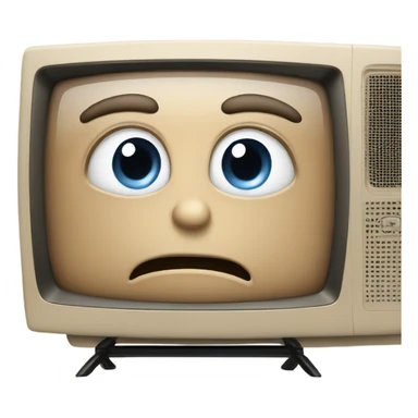 Beige smart tv sticker