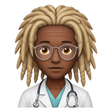 doctor with dreadlock sticker