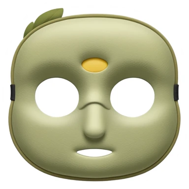 Light olive Sleep Mask sticker