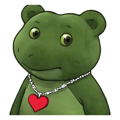 Teddy bear in love sticker