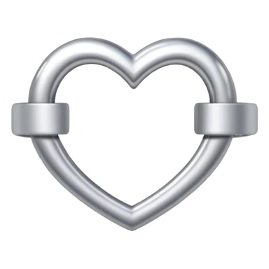 Silver heart ring  sticker