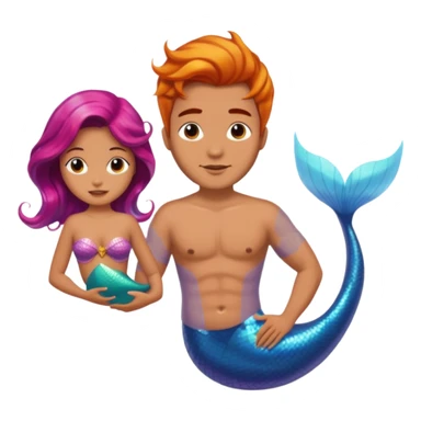 man  mermaid 
 sticker
