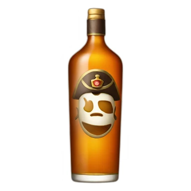 Rum bottle sticker
