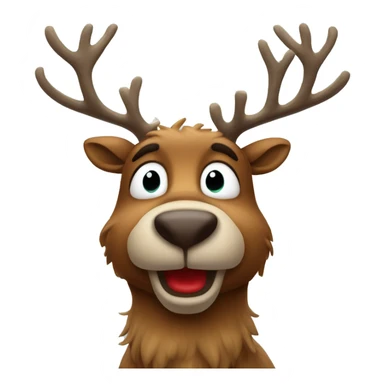 Red Nosed Reindeer sticker