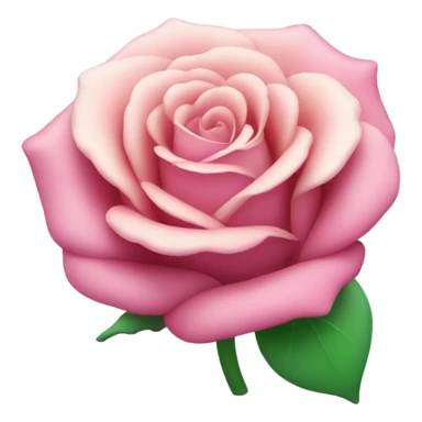 Light pink light green gradient rose sticker