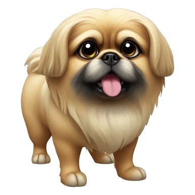 pekingese dog full body sticker