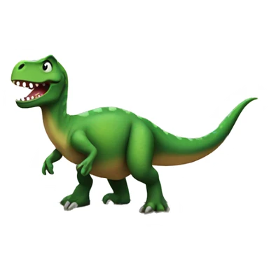 dinosaur on an island sticker