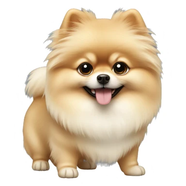 Cream Pomeranian  sticker