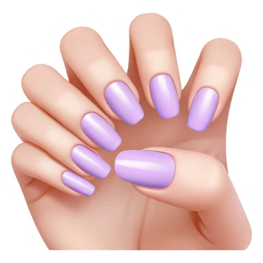 lilac pastel manicure sticker