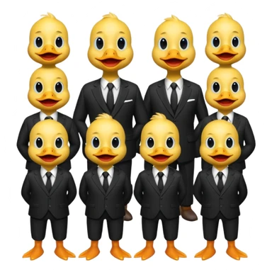 socialite duck men sticker