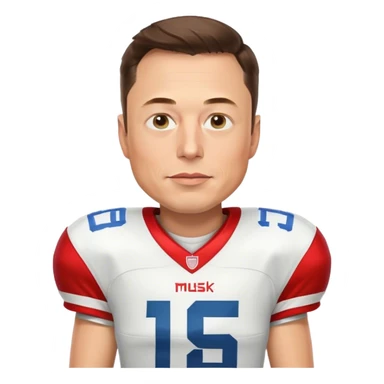 elon musk playing football  sticker