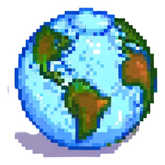 A fantasy planet, whimsical and dreamy, with floating islands sticker