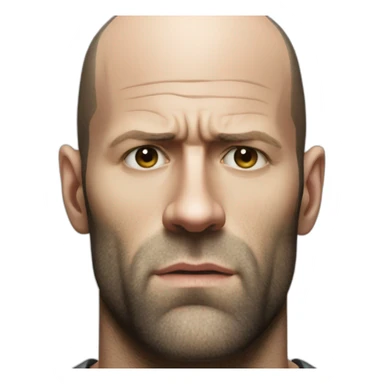 jason statham serious sticker