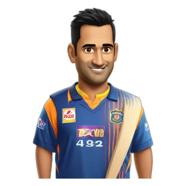 CSK Ms dhoni sticker