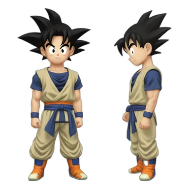 Son goku et végéta paîte sticker