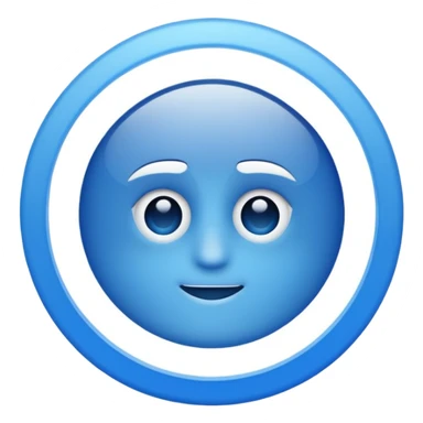 Verificación Azul lines del centro blancas sticker