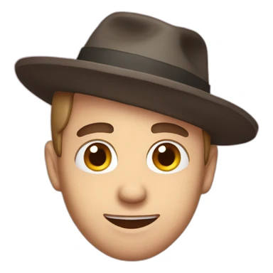 Squeezie with hat sticker