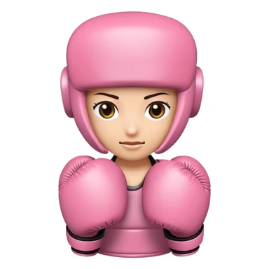 luva de boxe rosa  sticker