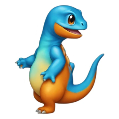blue charmander sticker