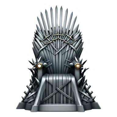Iron throne made of swords from Game of Thrones sticker