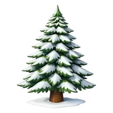 Snowed in christmas tree without decor  sticker