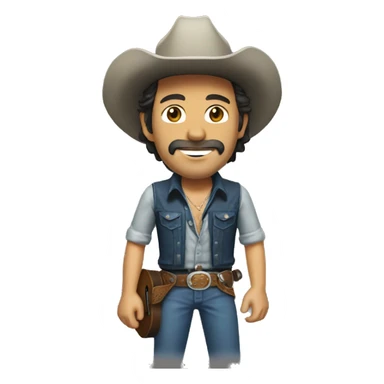 bruce springsteen cowboy  sticker