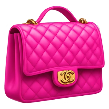 Hot pink Chanel bag sticker