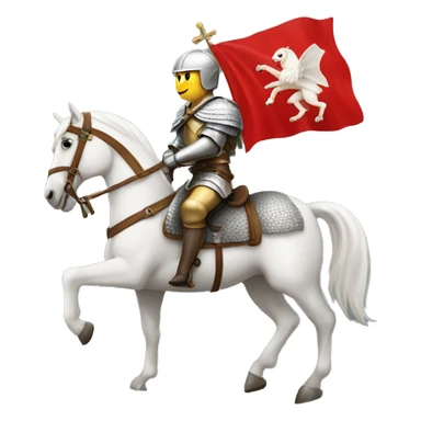 Saint George on horse sticker