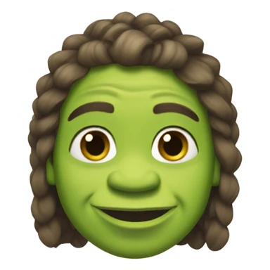 Hula shrek sticker