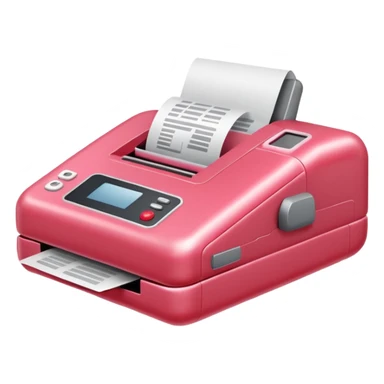 puffy inflatable balloon spam meat fax machine sticker