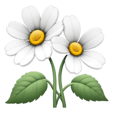 Flores negras y blancas sticker