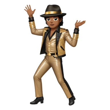 Micheal Jackson moonwalking sticker