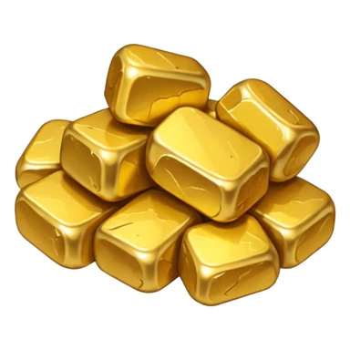 gold nuggets sticker