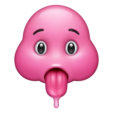 Hot tongue licking emoji sticker