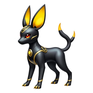 Futuristic Umbreon-Houndoom-Genesect-Pokémon-Fakémon-hybrid-creature sticker