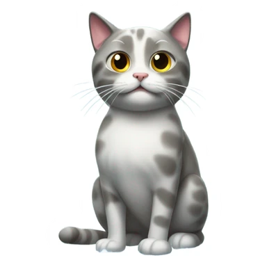 cat in shower sticker