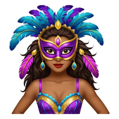 Um daçarino vestido com roupa de carnaval sticker