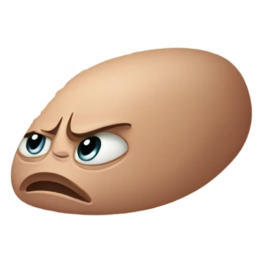 Sad face hamstring muscle sticker