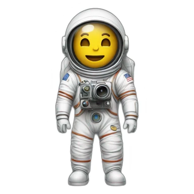 A spaceman who is a photographer sticker