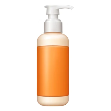 full Orange-colored tube type lotion sticker