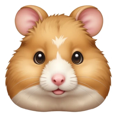 An cute hamster face sticker