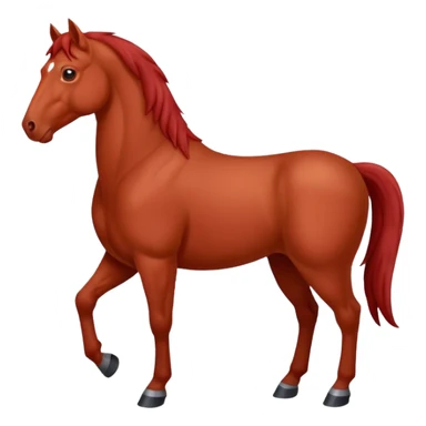 Liver red horse sticker