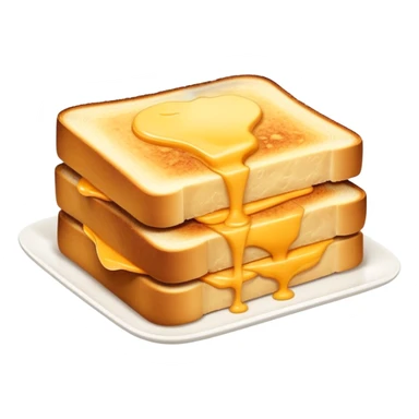 Kaas tosti cut diagonally with melted cheese visible sticker