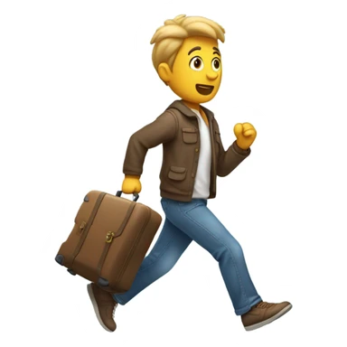Running to the airport sticker