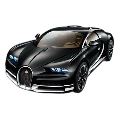 Bugatti la voiture noire sticker