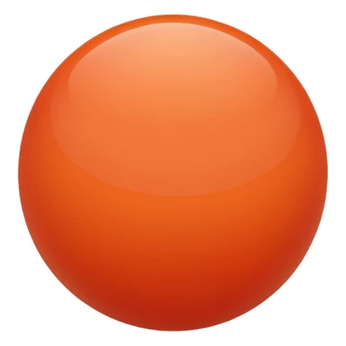 coral color sphere, only sphere. sticker