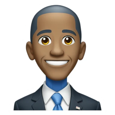 Blue Barack Obama  sticker