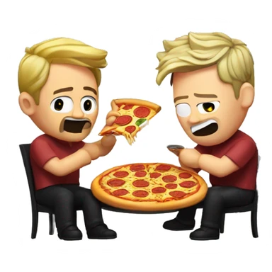 Markiplier eating pizza with gordon ramsay sticker