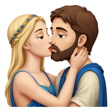 Jocasta and Oedipus kiss sticker