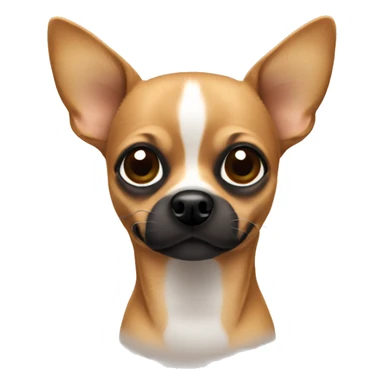 Brown chihuahua with black nose  sticker